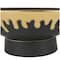 CosmoLiving by Cosmopolitan 15.25" Abstract Black with Gold Melting Drips Ceramic Decorative Bowl